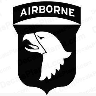 101st Airborne Division United States logo listed in firearm companies decals.