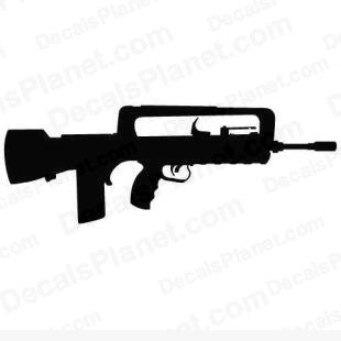 FN FAMAS listed in firearm companies decals.