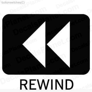 Rewind button listed in useful signs decals.