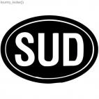 SUD country sign