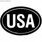 USA (United states of America) country sign