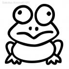 Frog simple drawing