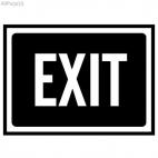 Exit sign