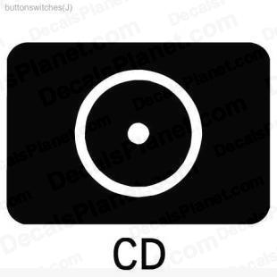 CD button listed in useful signs decals.