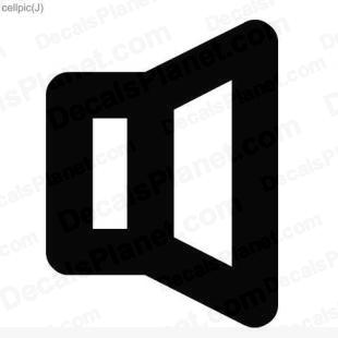 Cellphone ring symbol listed in useful signs decals.