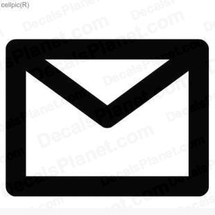 Text message icon listed in useful signs decals.