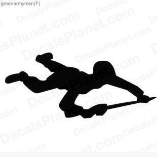 Army soldier crawling listed in other decals.