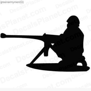 Army soldier firing machine gun 2 listed in other decals.