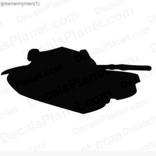 Army tank listed in other decals.