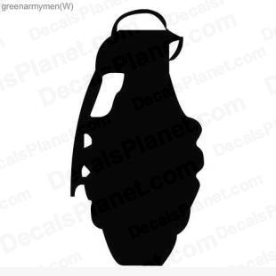 Army grenade listed in other decals.