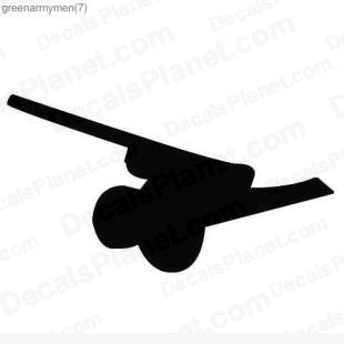 Army recoilless gun listed in other decals.