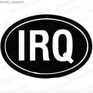 Iraq country sign listed in useful signs decals.