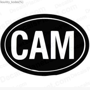 Cameroon country sign listed in useful signs decals.