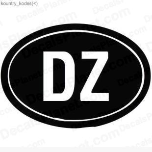 DZ country sign listed in useful signs decals.