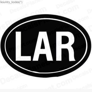 LAR country sign listed in useful signs decals.