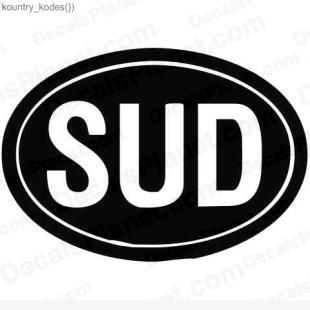 SUD country sign listed in useful signs decals.