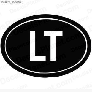 Lithuania listed in useful signs decals.