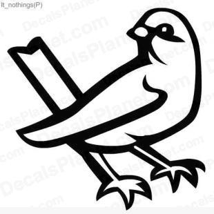 Bird listed in animals decals.