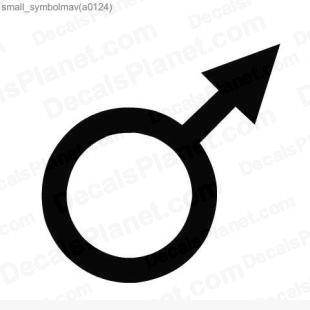 Male symbol 2 listed in useful signs decals.