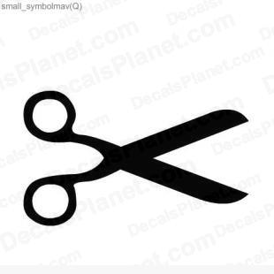 Scissors listed in useful signs decals.