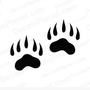 Bear claws listed in animals decals.