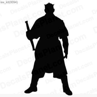 Star Wars Darth Maul listed in cartoons decals.