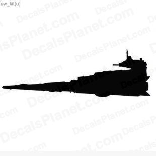 Star Wars ship 7 listed in cartoons decals.