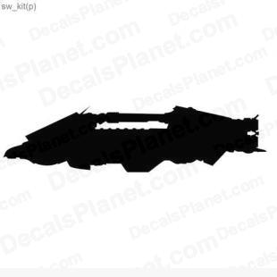 Star Wars ship 11 listed in cartoons decals.