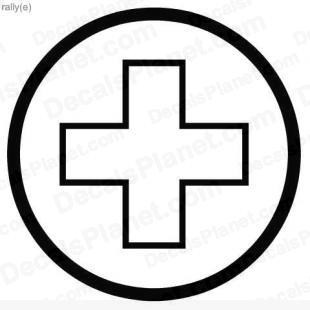 Medical help sign listed in useful signs decals.