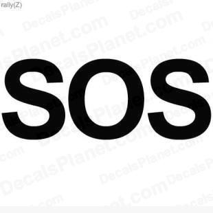 SOS 2 listed in useful signs decals.