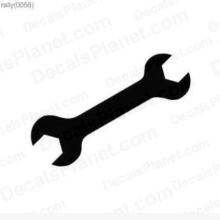 Wrench listed in useful signs decals.