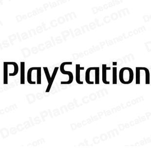Playstation text logo listed in video games decals.