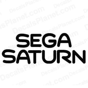 Sega Saturn text logo listed in video games decals.