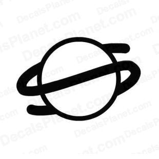Sega Saturn icon logo listed in video games decals.
