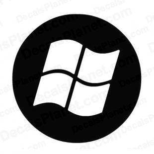 Windows round logo listed in computer decals.