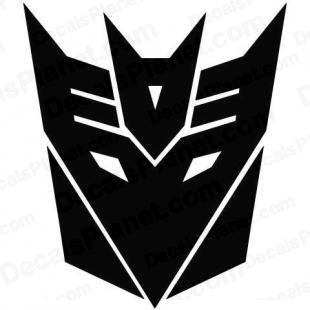 Transformers Decepticon (modern logo) listed in cartoons decals.