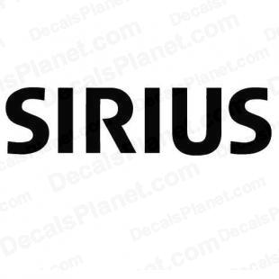 Sirius logo listed in popular logos decals.