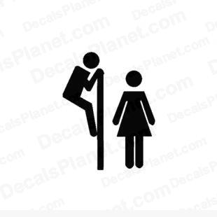 Strange toilet sign from Korea listed in funny decals.