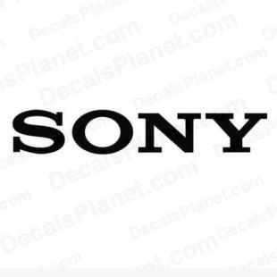 Sony logo listed in computer decals.