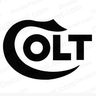 Colt logo listed in firearm companies decals.