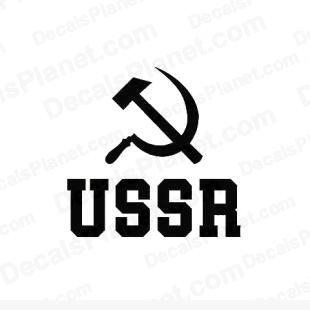 USSR hammer sickle (U.S.S.R.) listed in other decals.