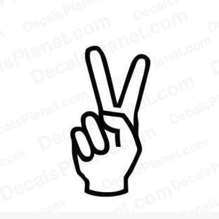 Peace hand sign listed in other decals.