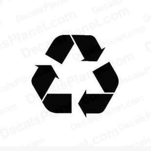 2 x RECYCLING LOGO SELF ADHESIVE VINYL STICKERS large 