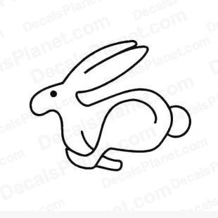 VW (VolksWagen) rabbit logo  listed in popular logos decals.
