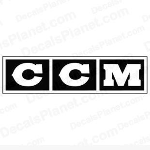 CCM logo listed in sports brands decals.