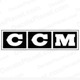 CCM logo listed in sports brands decals.
