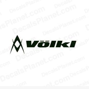 Volkl logo listed in sports brands decals.