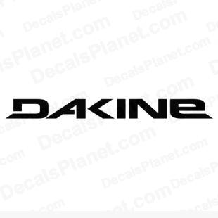 Dakine simple logo listed in sports brands decals.