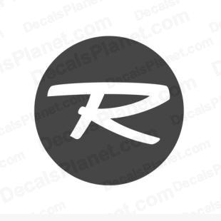 Rossignol symbol logo listed in sports brands decals.