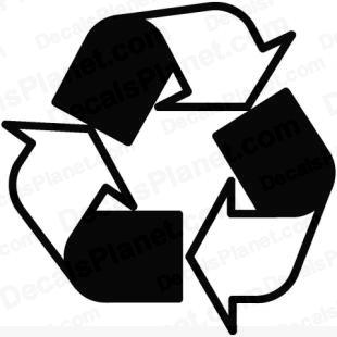 Recycle symbol/sign listed in useful signs decals.